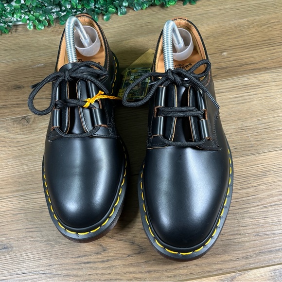 Dr. Martens 1461 Ghillie Black Smooth Leather Boots Mens Size 7 Ladies 8 NWT main image 12